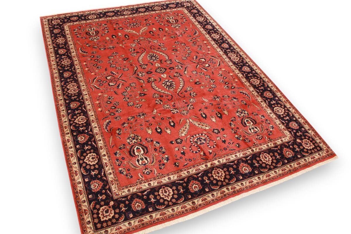 Sarouk Farahan Persian Rug — handmade, Wool