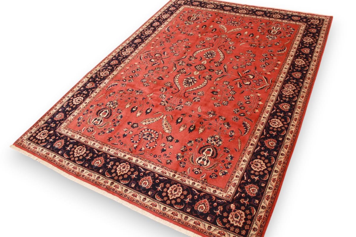 Sarouk Farahan Persian Rug — handmade, Wool