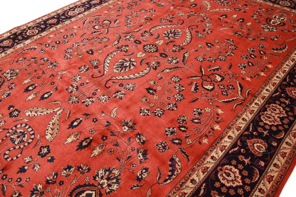 Sarouk Farahan Persian Rug — handmade, Wool