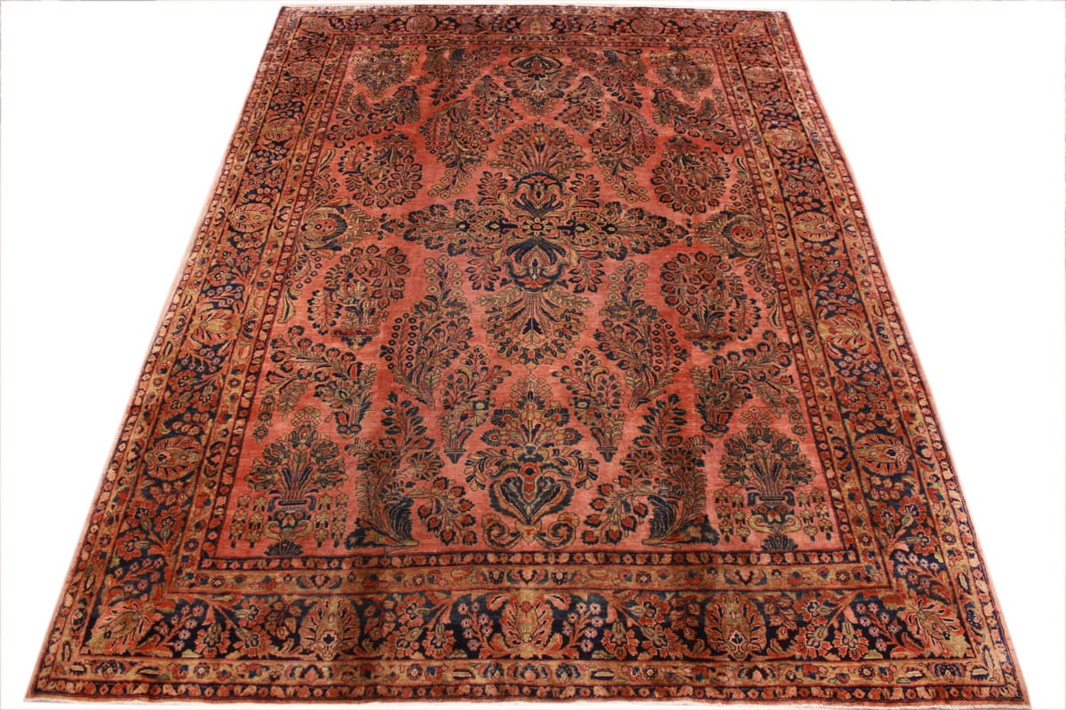 Sarouk Farahan Persian Rug — handmade, Wool