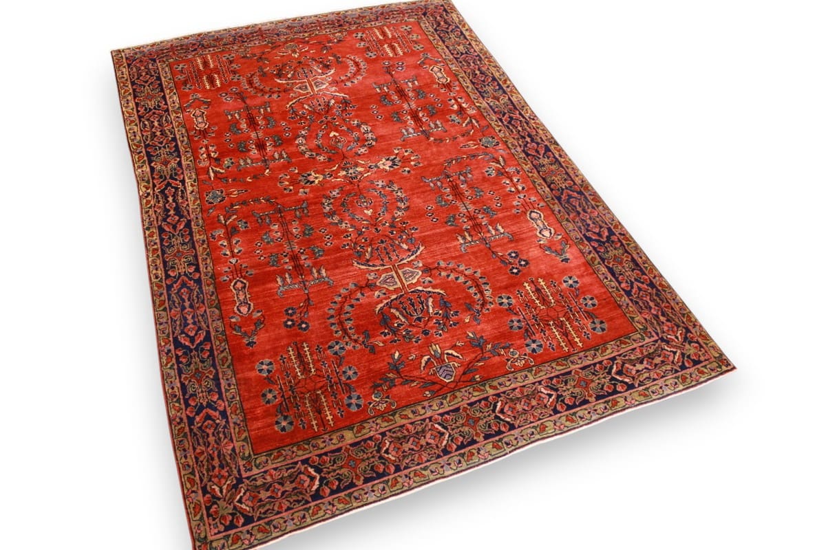 Sarouk Farahan Persian Rug — handmade, Wool