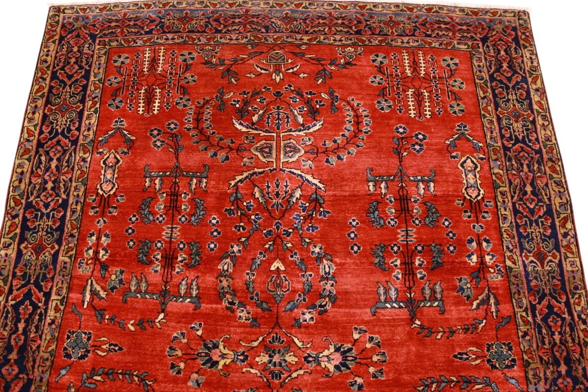 Sarouk Farahan Persian Rug — handmade, Wool