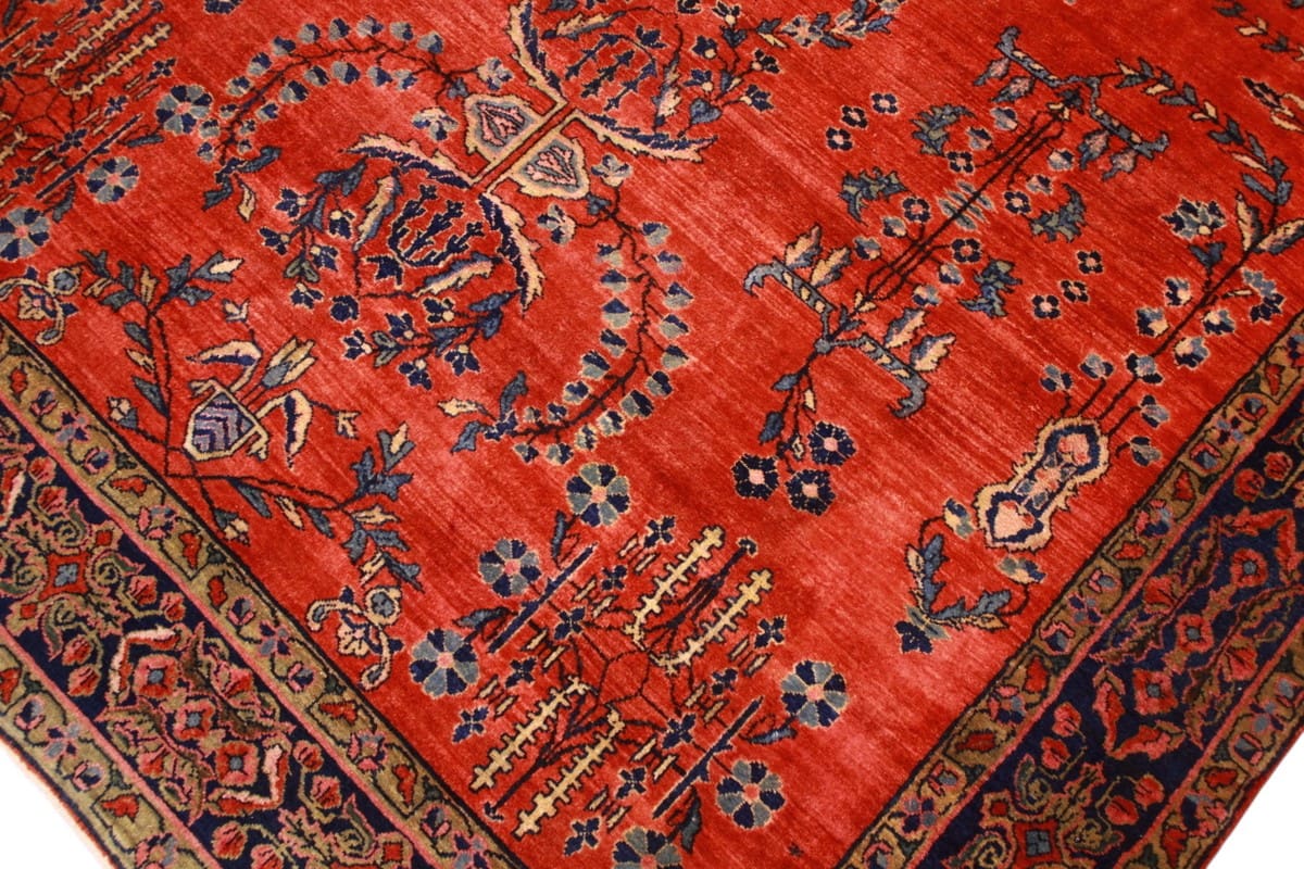 Sarouk Farahan Persian Rug — handmade, Wool