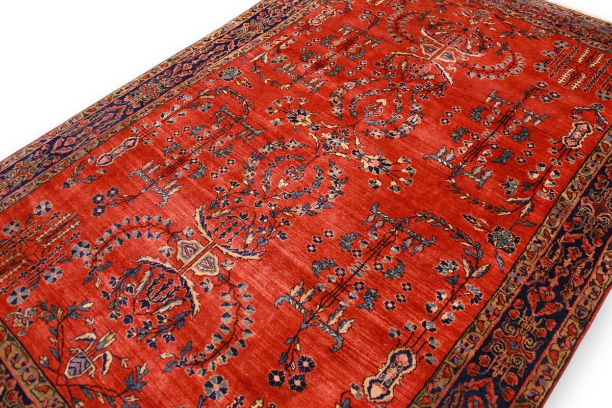 Sarouk Farahan Persian Rug — handmade, Wool