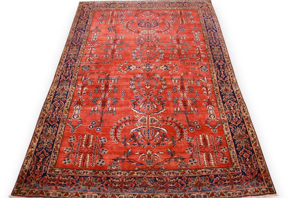 Sarouk Farahan Persian Rug — handmade, Wool