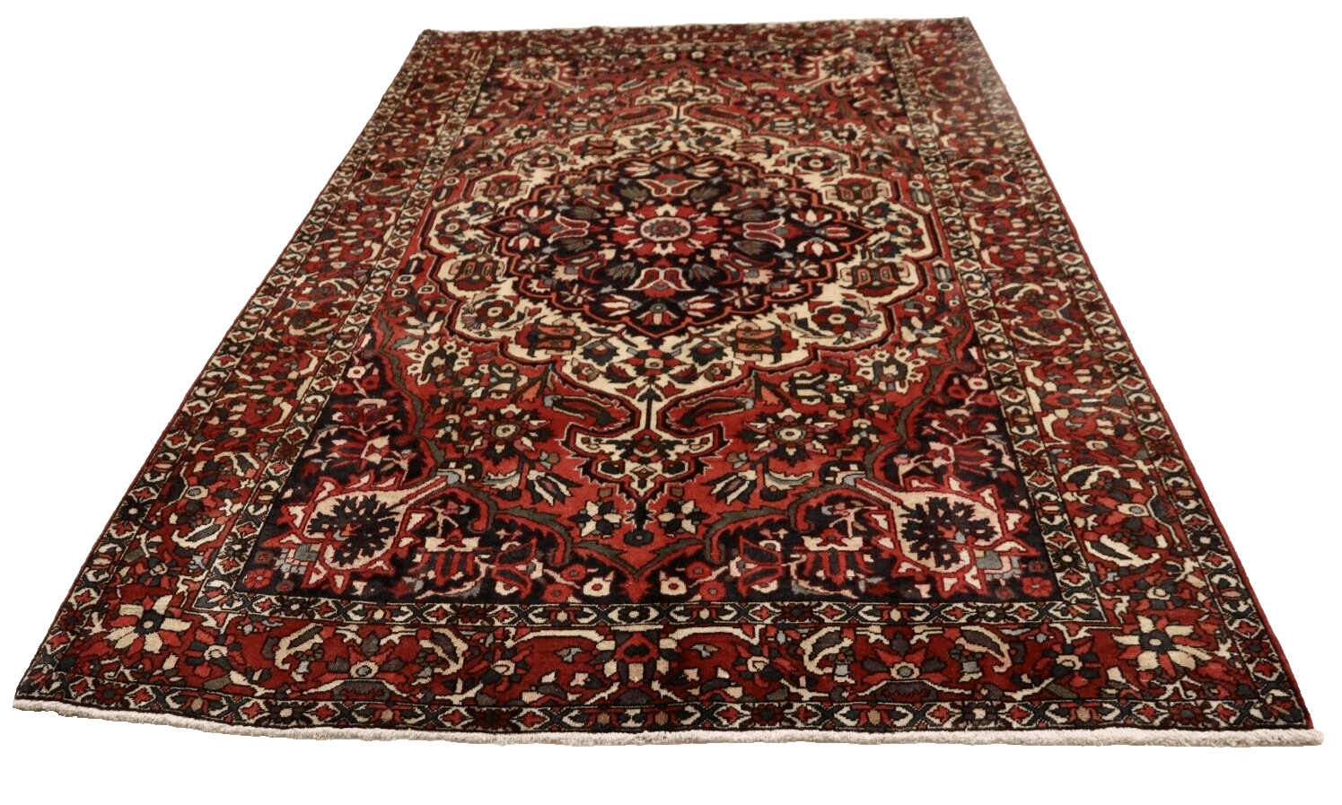 Hand-Knotted Wool Bakhtiari Persian Rug, 310 × 205 cm