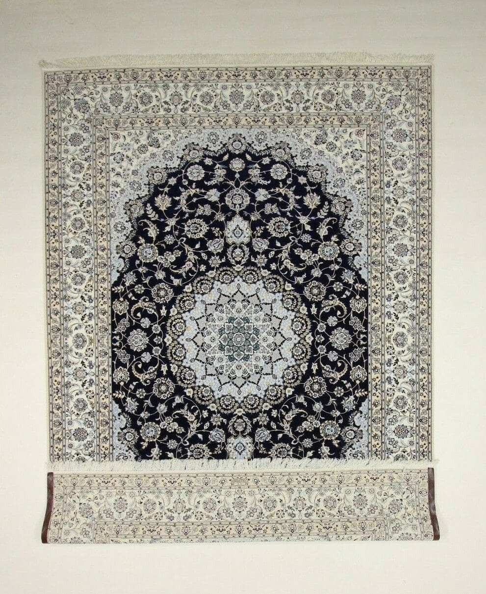 Nain Persian Rug 358 × 254 cm, Wool & Silk, hand-knotted