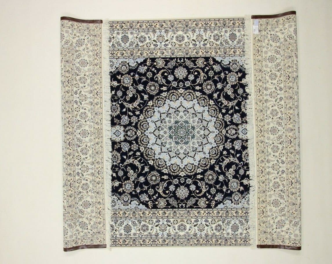 Nain Persian Rug 358 × 254 cm, Wool & Silk, hand-knotted