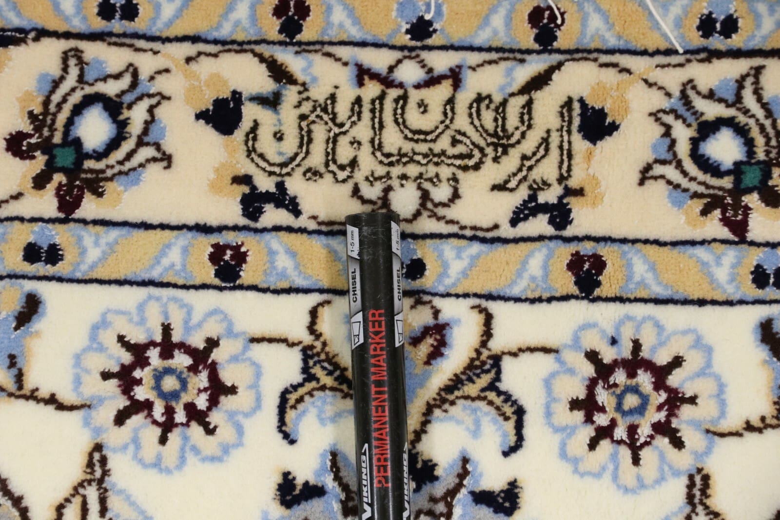 Nain Persian Rug 358 × 254 cm, Wool & Silk, hand-knotted