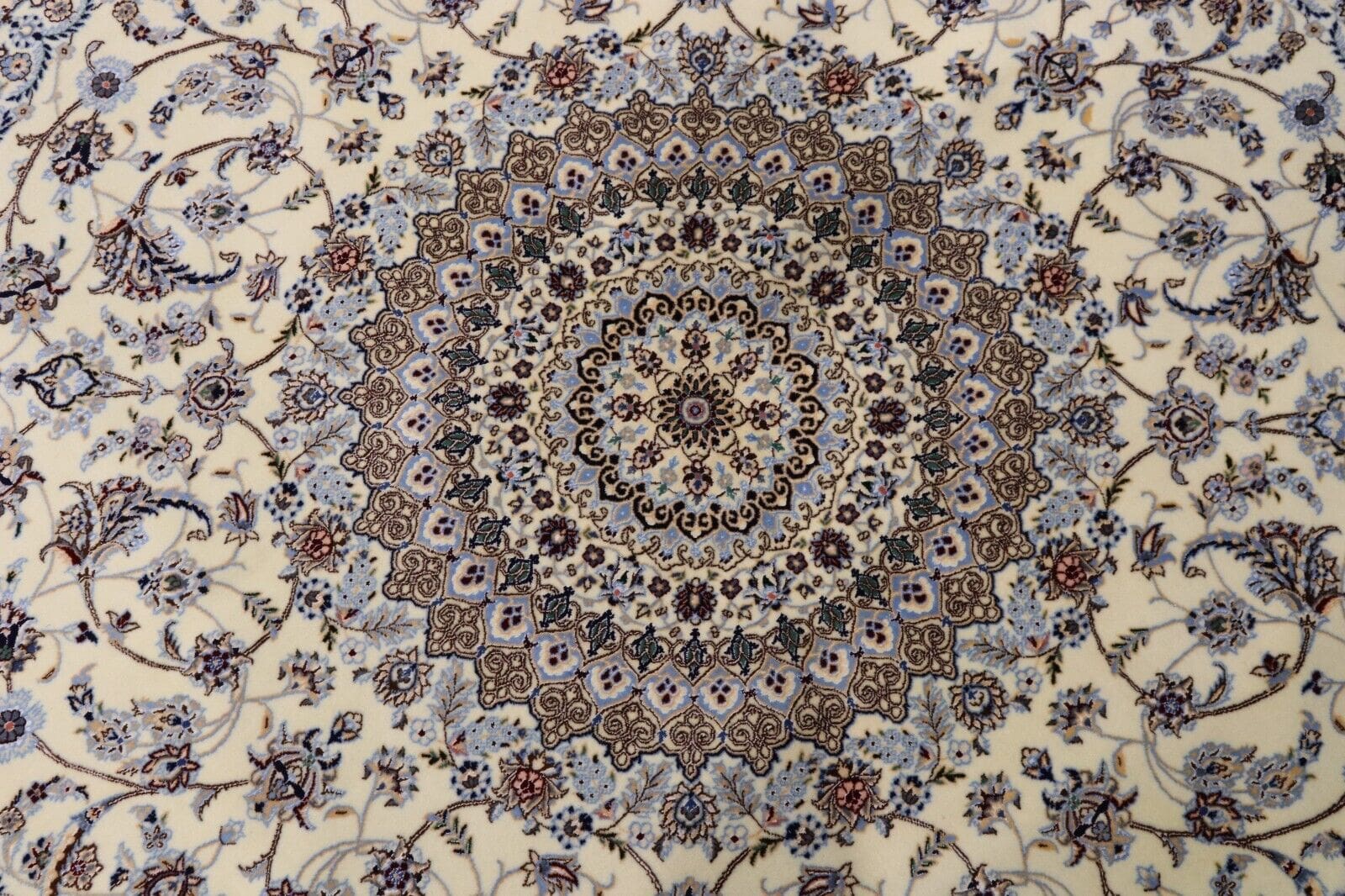 Nain Persian Rug 255 × 253 cm, Wool & Silk, hand-knotted