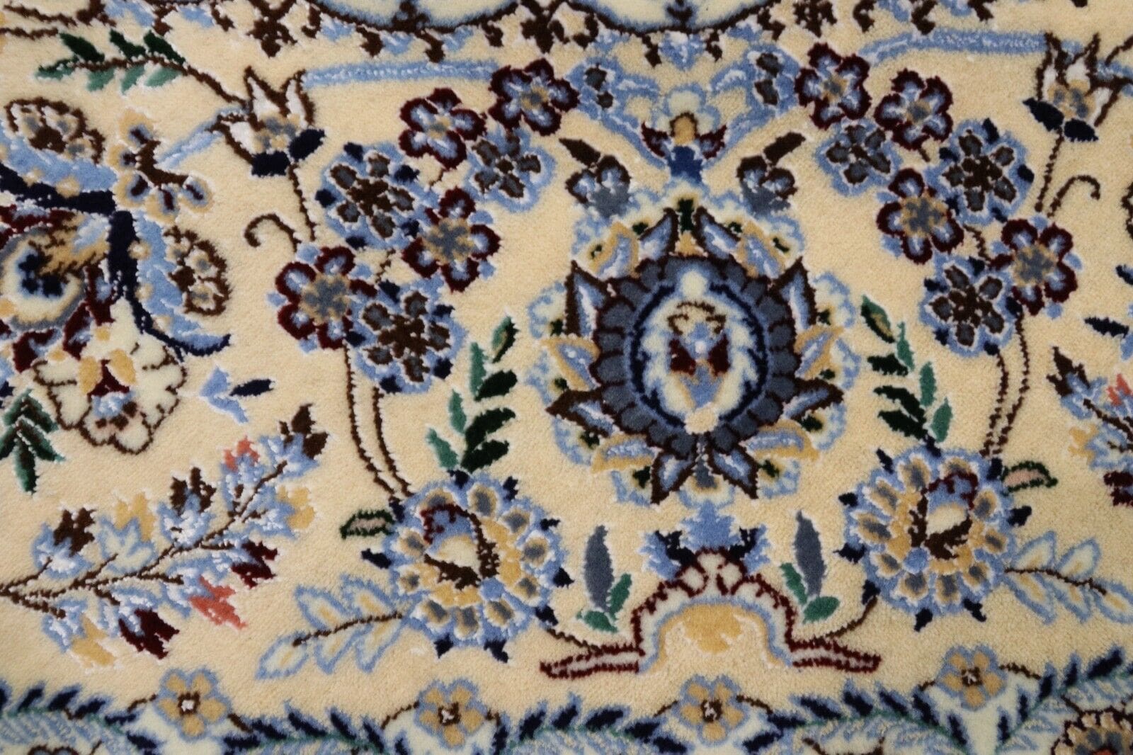 Nain Persian Rug 255 × 253 cm, Wool & Silk, hand-knotted
