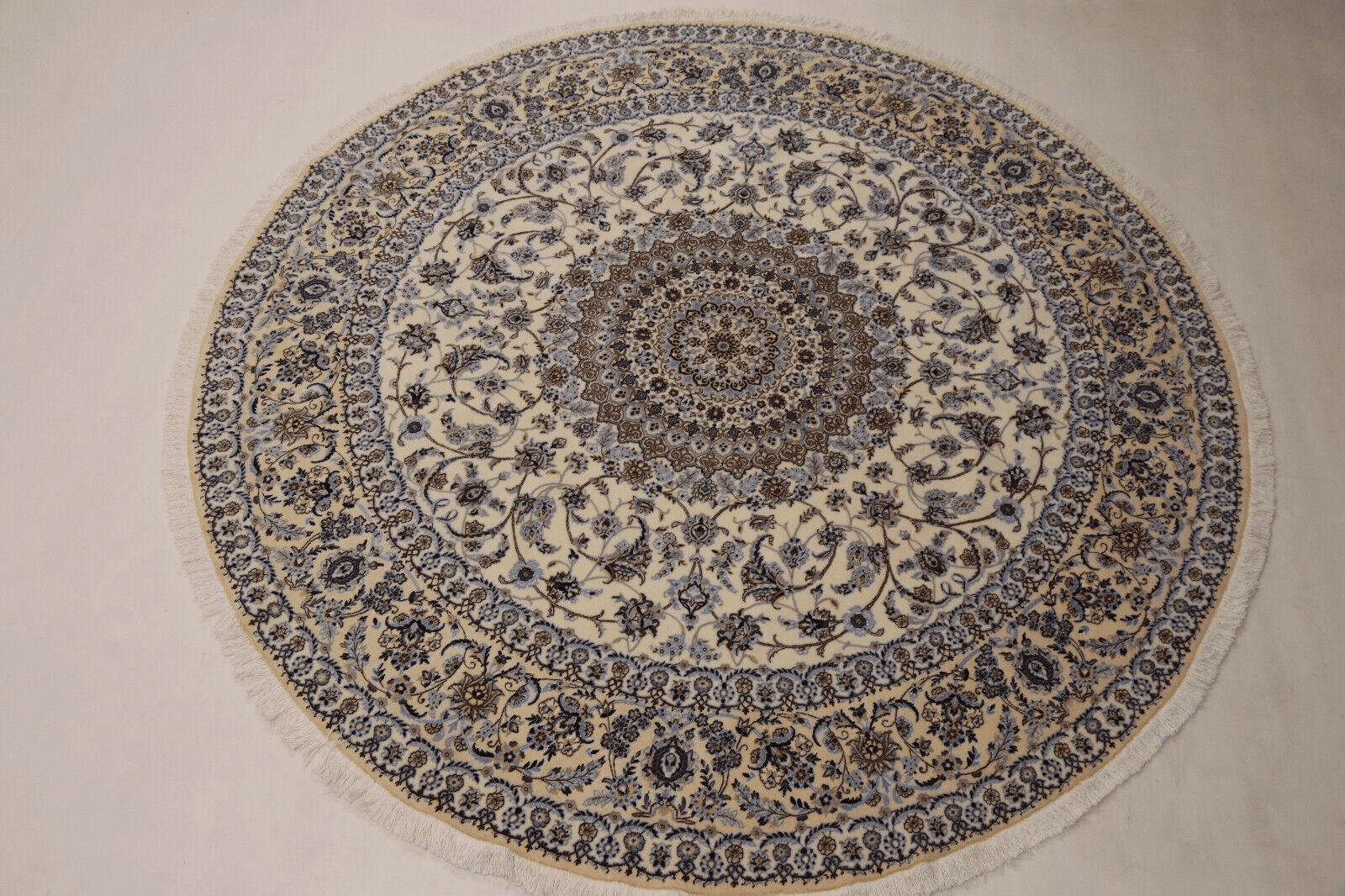 Nain Persian Rug 255 × 253 cm, Wool & Silk, hand-knotted