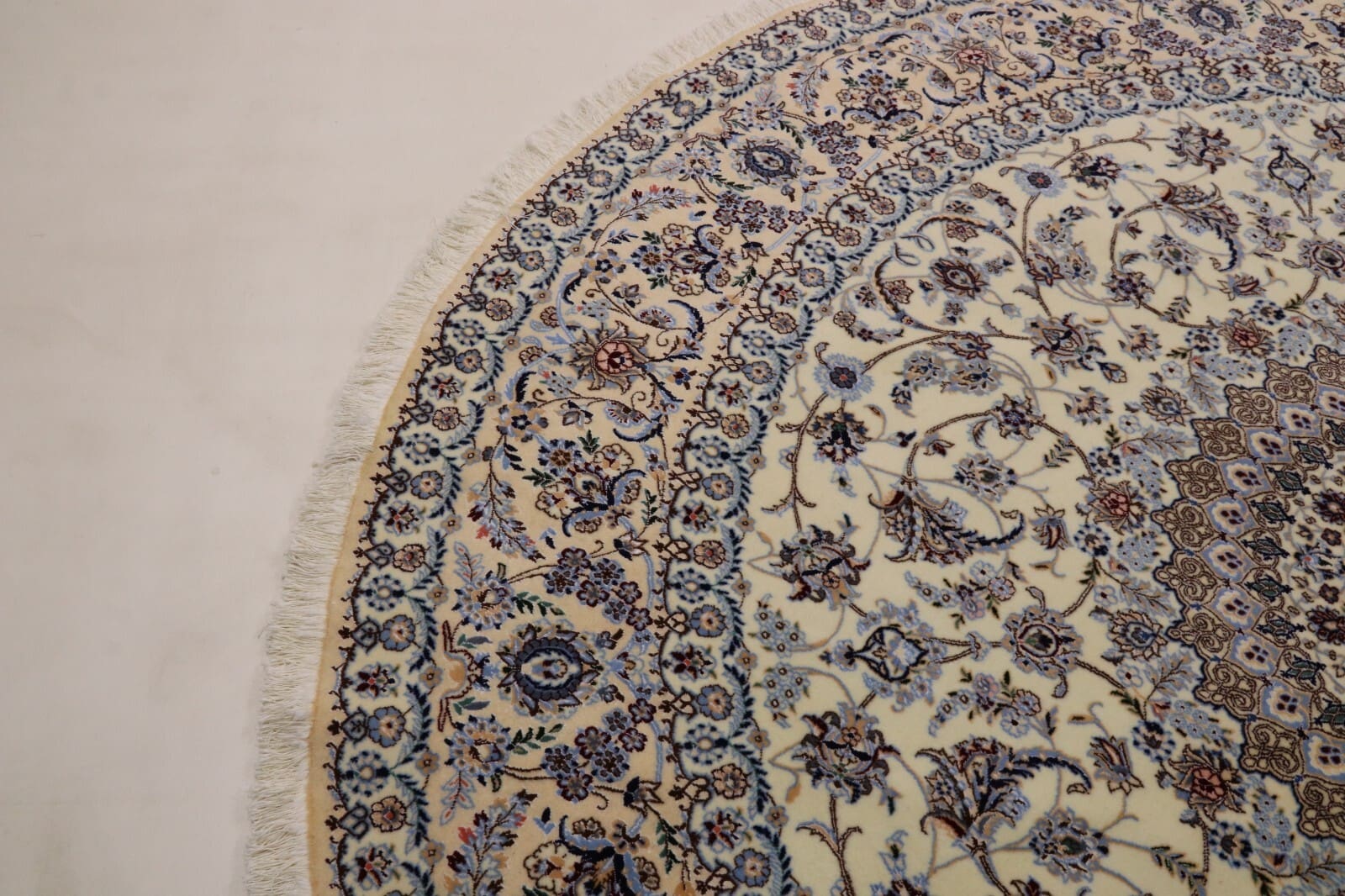 Nain Persian Rug 255 × 253 cm, Wool & Silk, hand-knotted