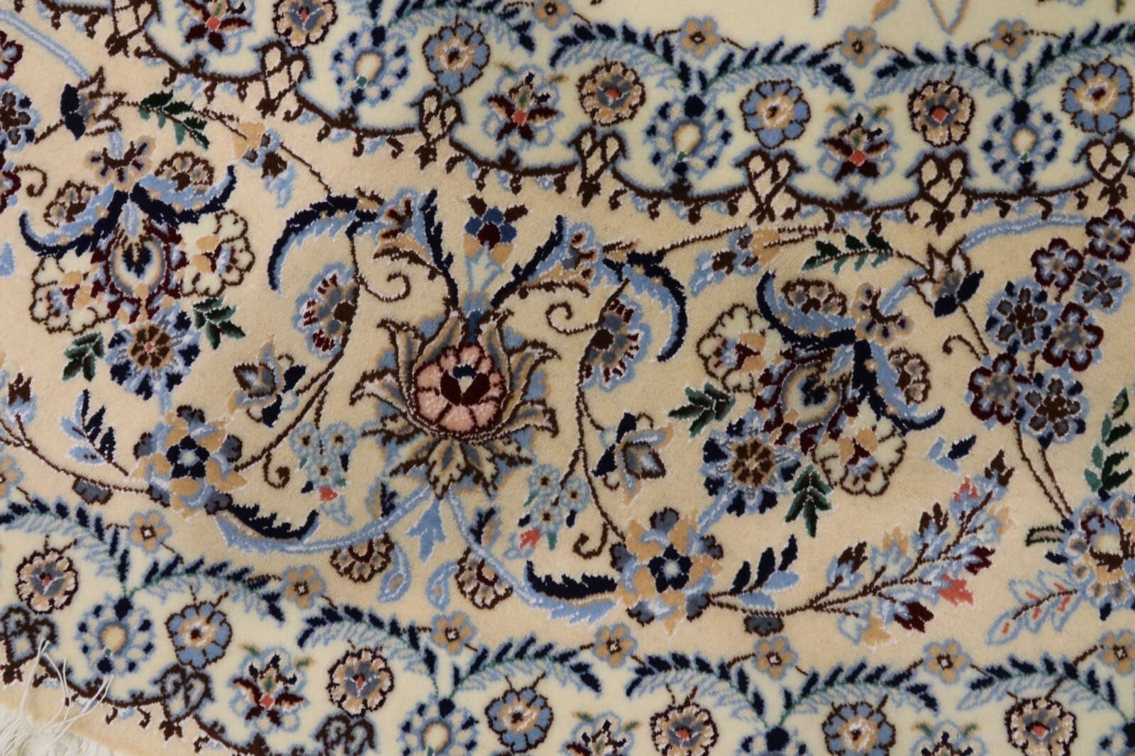 Nain Persian Rug 255 × 253 cm, Wool & Silk, hand-knotted