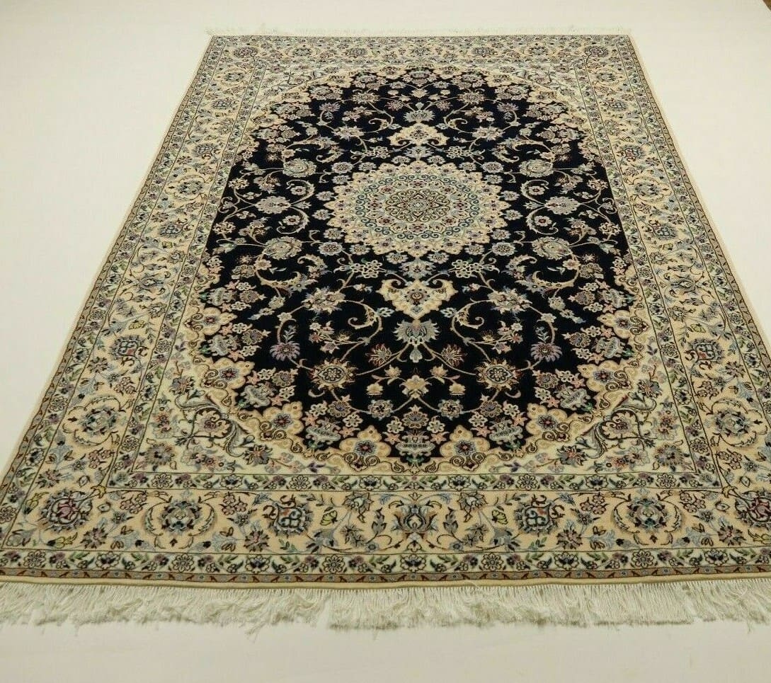 wunderschoner-super-nain-perserteppich-298-x-204-cm-500000-knoten-1-1 Nain Persian Rug 296 × 203 cm, Wool, hand-knotted