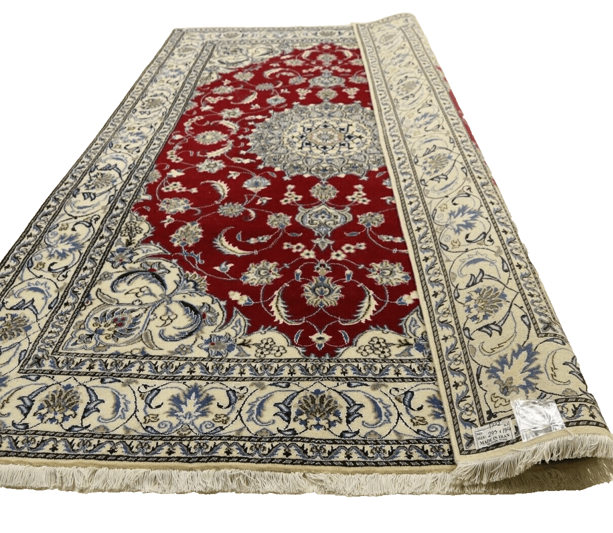 Nain Persian Rug 295 × 194 cm, Wool & Silk, hand-knotted