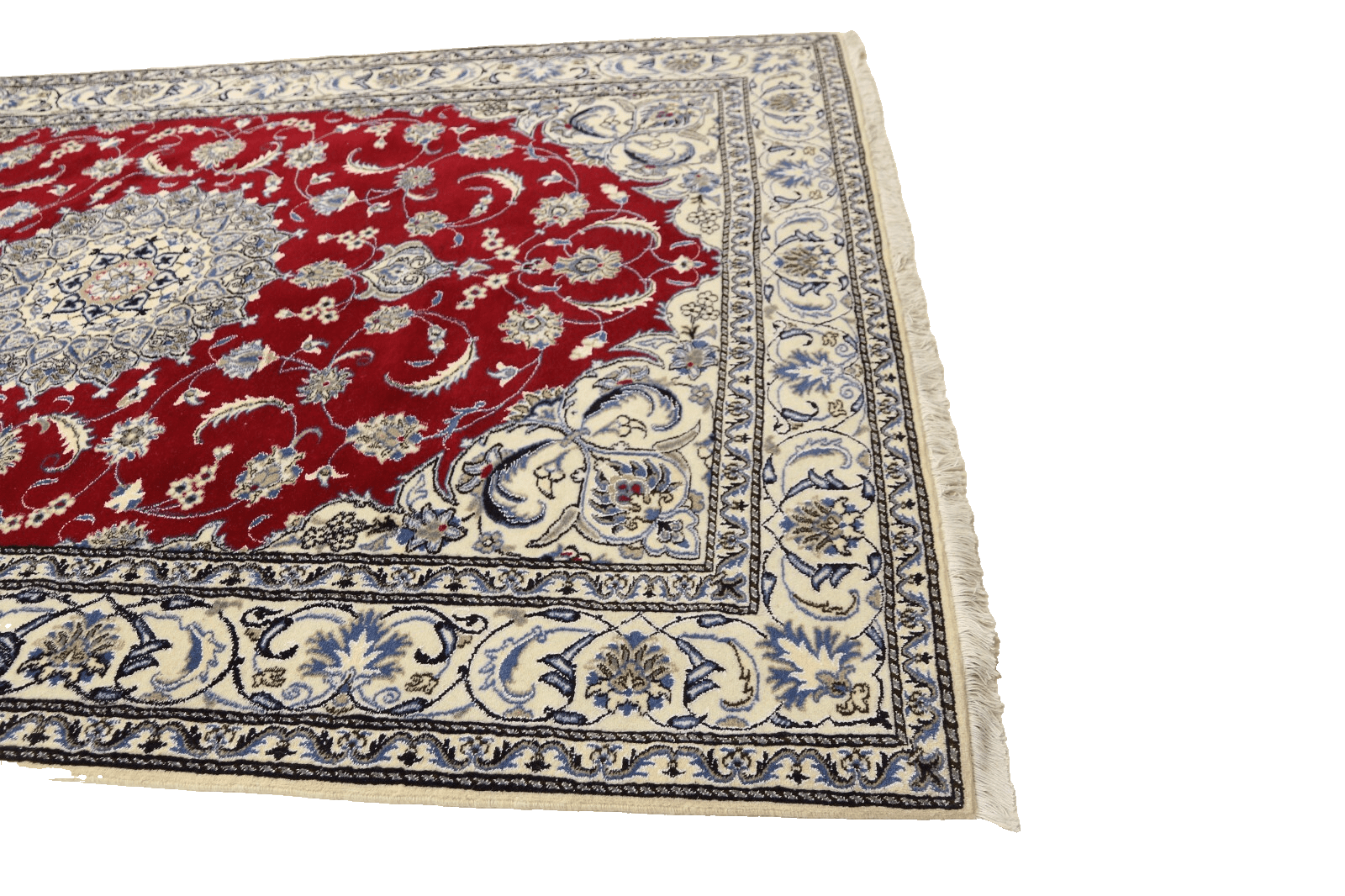 Nain Persian Rug 295 × 194 cm, Wool & Silk, hand-knotted
