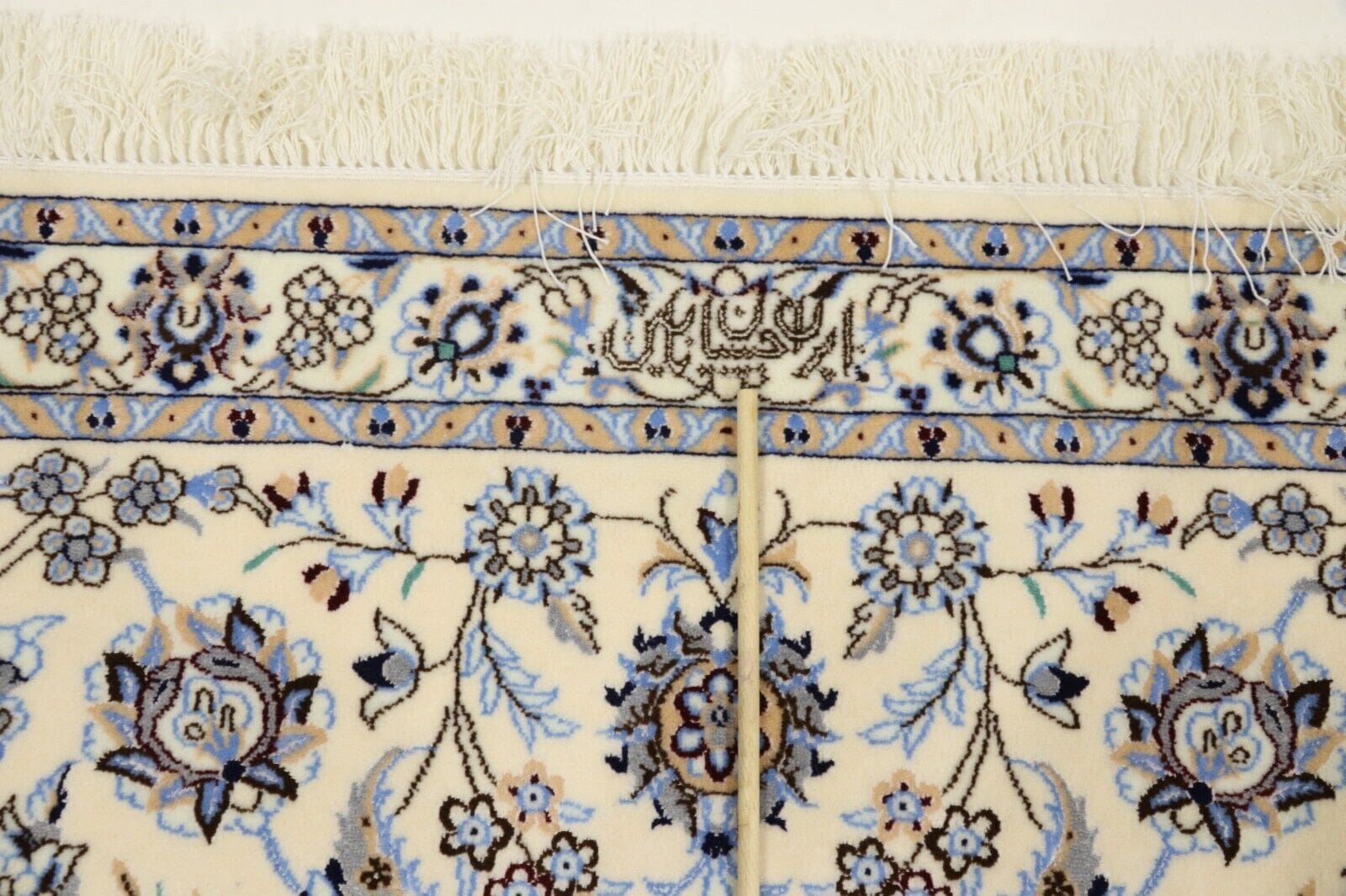 Nain Persian Rug — hand-knotted, 353 × 252 cm, Wool & Silk