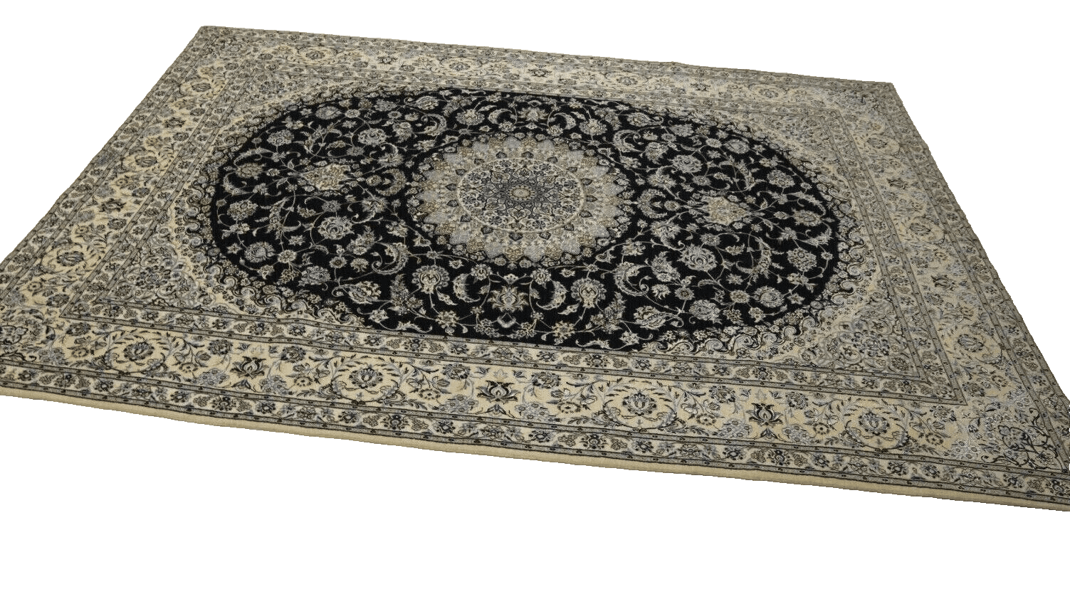 orientteppich-super-nain-6-la-311-x-207-cm-850000-knoten-handgeknupft-1 Hand-Knotted Wool & Silk Nain Persian Rug, 309 × 206 cm