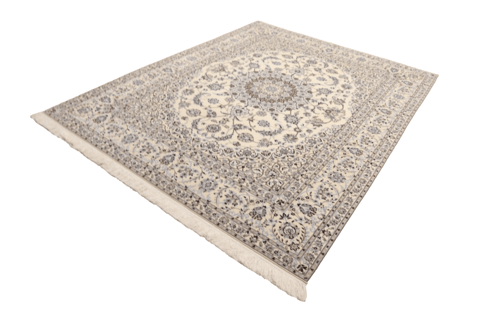 wunderschoner-orientteppich-super-nain-6-la-267x210-cm-handgeknupft-1 Hand-Knotted Wool & Silk Nain Persian Rug, 265 × 209 cm