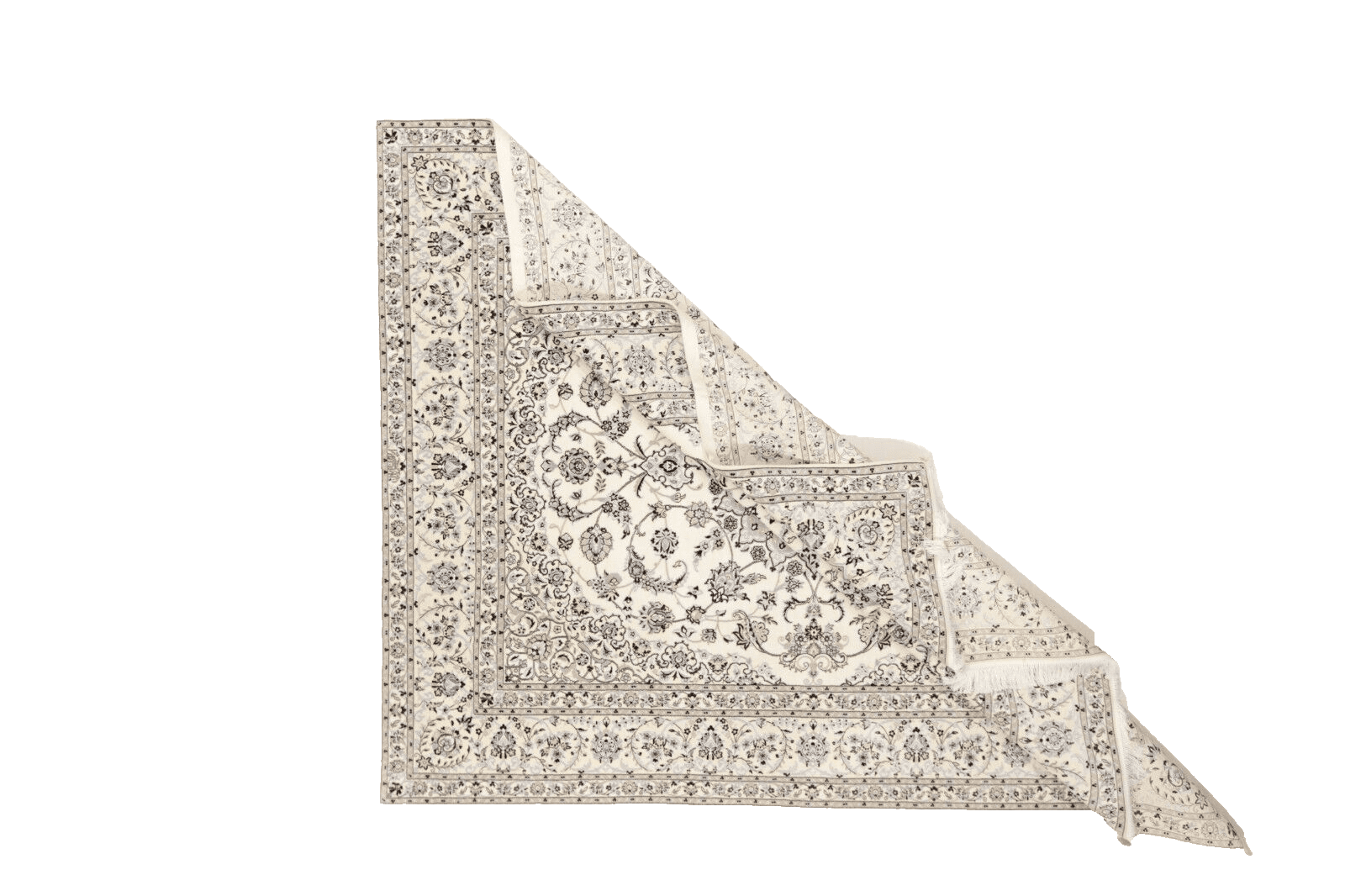 wunderschoner-orientteppich-super-nain-6-la-267x210-cm-handgeknupft-2 Hand-Knotted Wool & Silk Nain Persian Rug, 265 × 209 cm