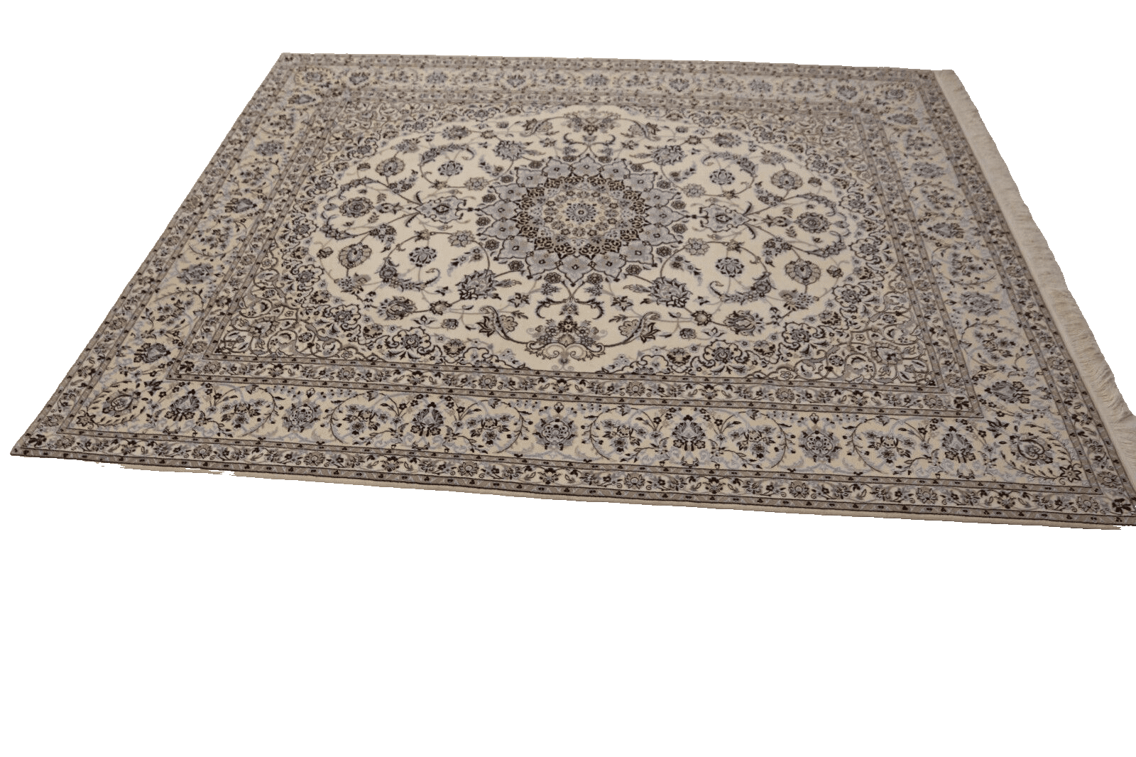 wunderschoner-orientteppich-super-nain-6-la-267x210-cm-handgeknupft-3 Hand-Knotted Wool & Silk Nain Persian Rug, 265 × 209 cm