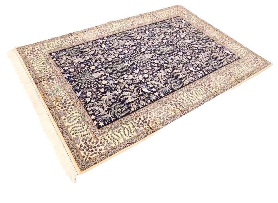 Nain Persian Rug — hand-knotted, 227 × 153 cm, Wool & Silk