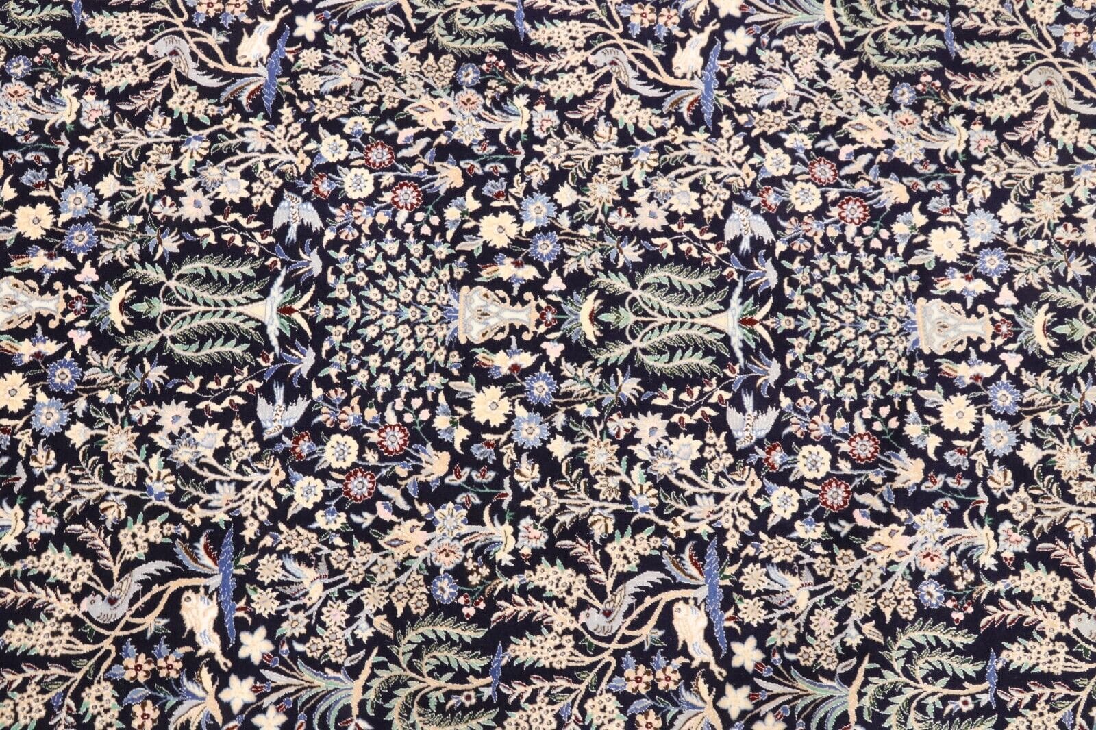 Nain Persian Rug — hand-knotted, 227 × 153 cm, Wool & Silk