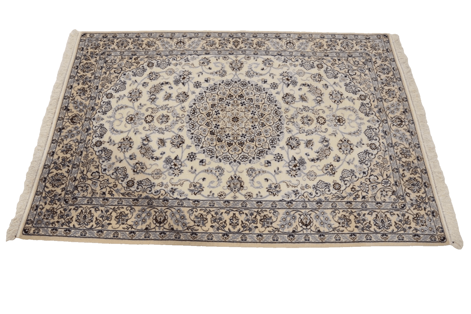 Nain Persian Rug 172 × 117 cm, Wool & Silk, hand-knotted