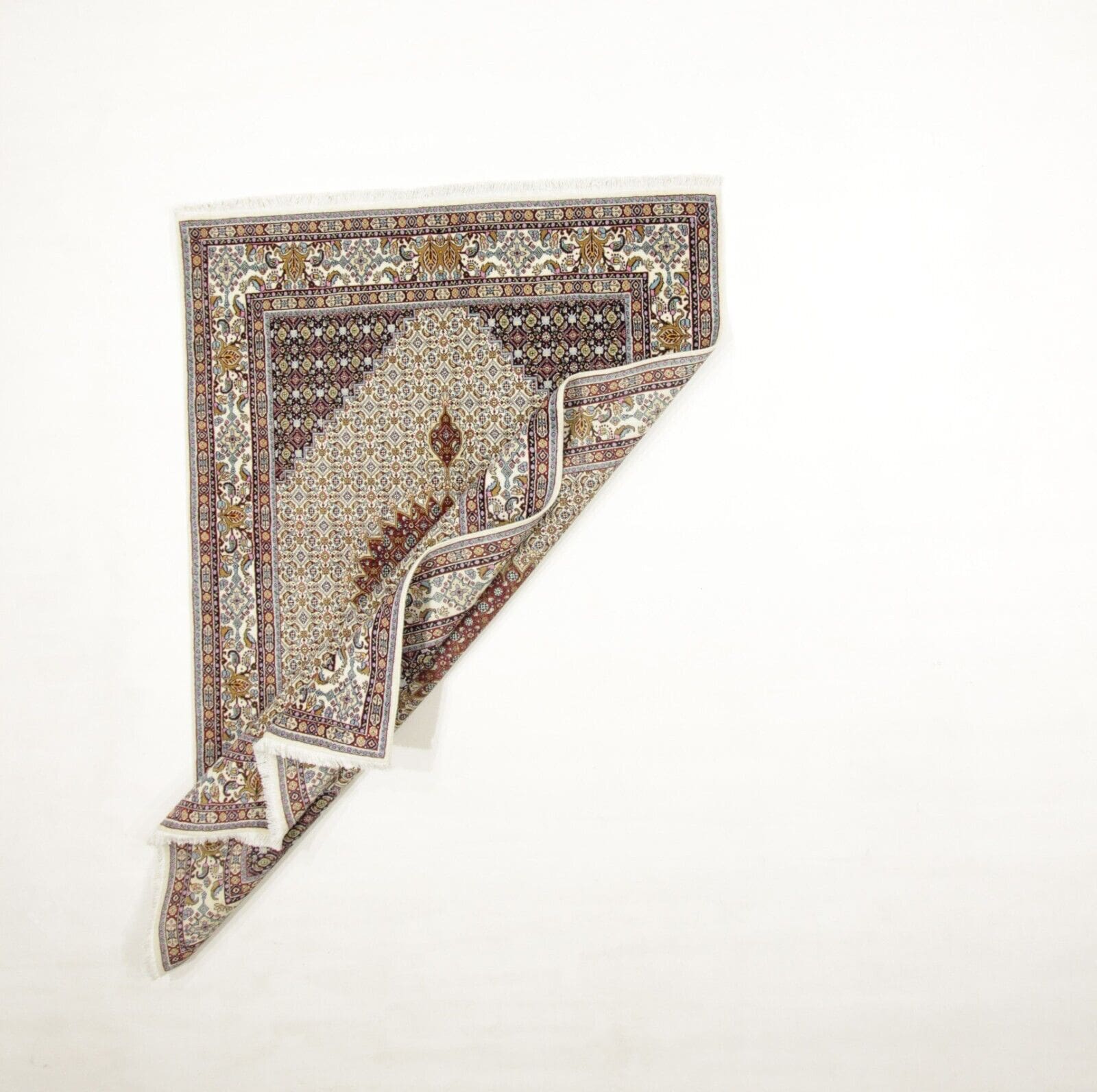 Oriental Persian Rug 228 × 160 cm, Wool & Silk, hand-knotted