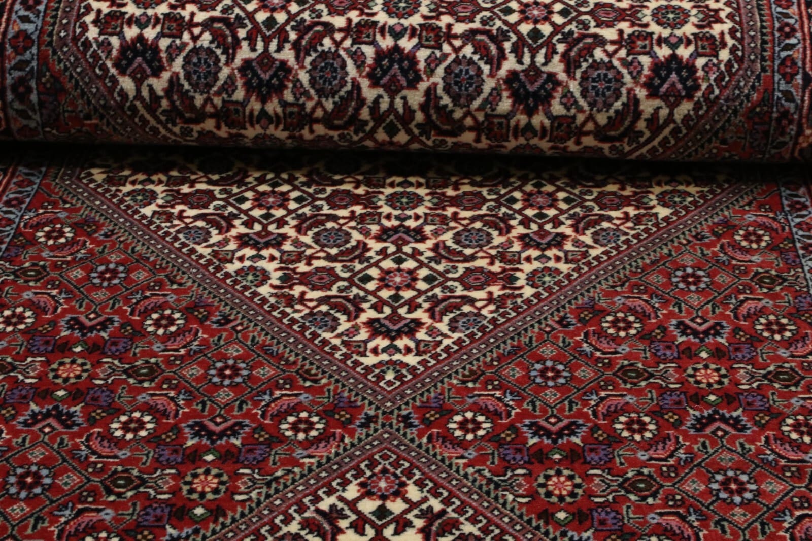 orientteppich-bidjar-302x84-cm-500000-knoten-handgeknupft-2 Bijar Persian Rug 300 × 83 cm, Wool & Silk, hand-knotted