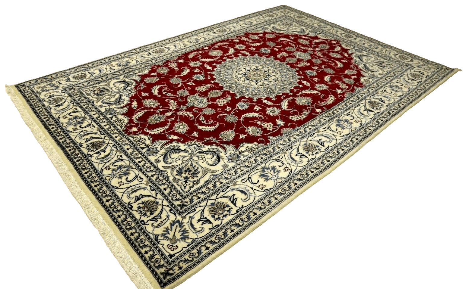 Oriental Persian Rug 297 × 200 cm, Wool & Silk, hand-knotted