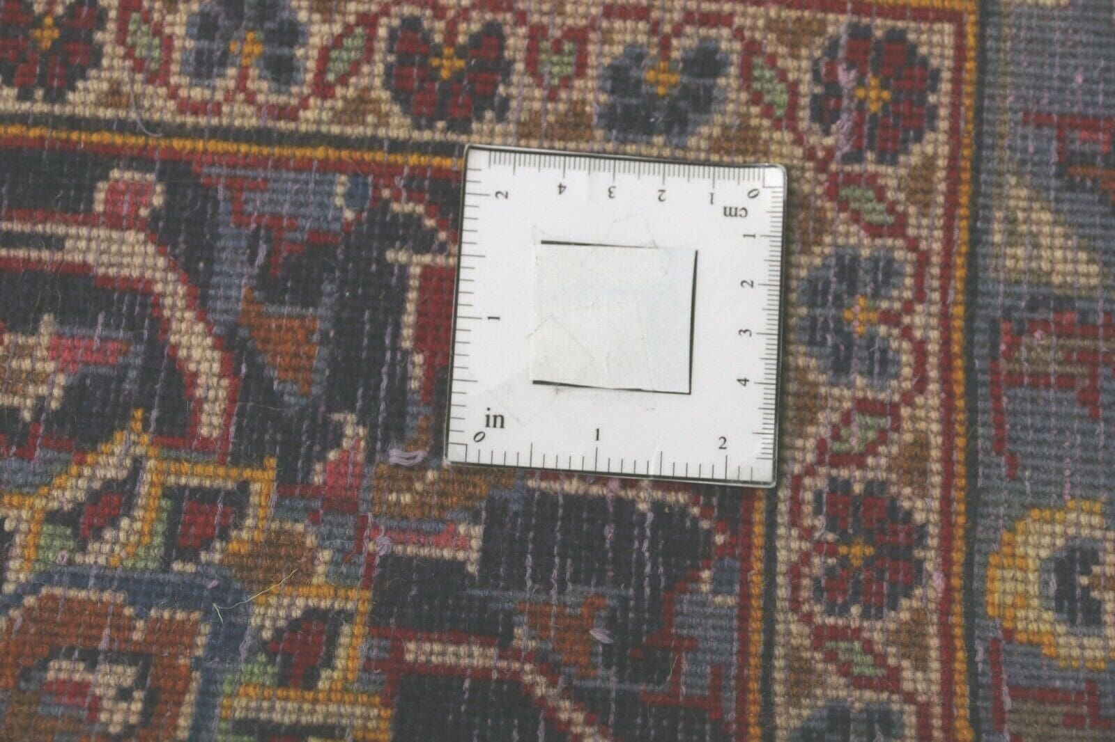 Hand-Knotted Wool Kashan Persian Rug, 346 × 244 cm
