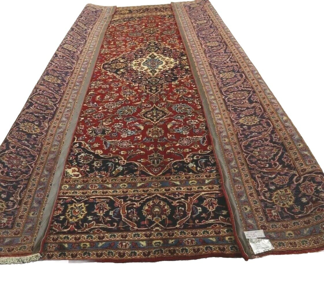 Hand-Knotted Wool Kashan Persian Rug, 346 × 244 cm