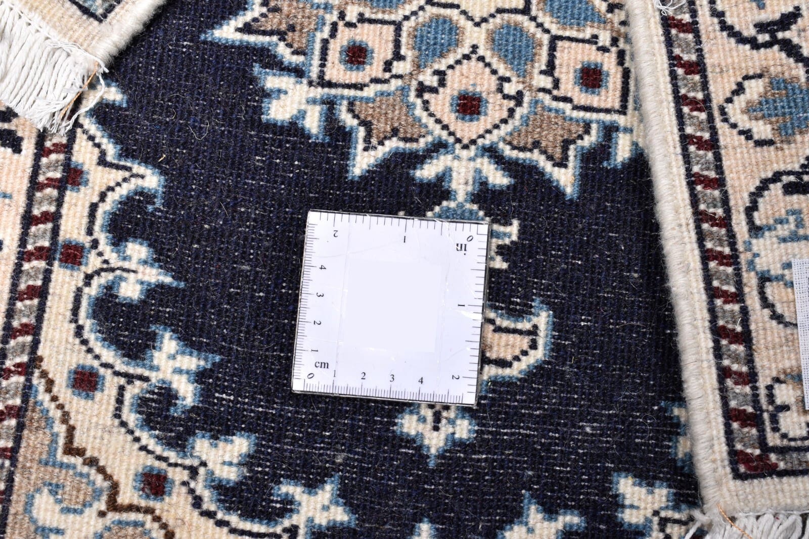 Nain Persian Rug 60 × 40 cm, Wool, hand-knotted