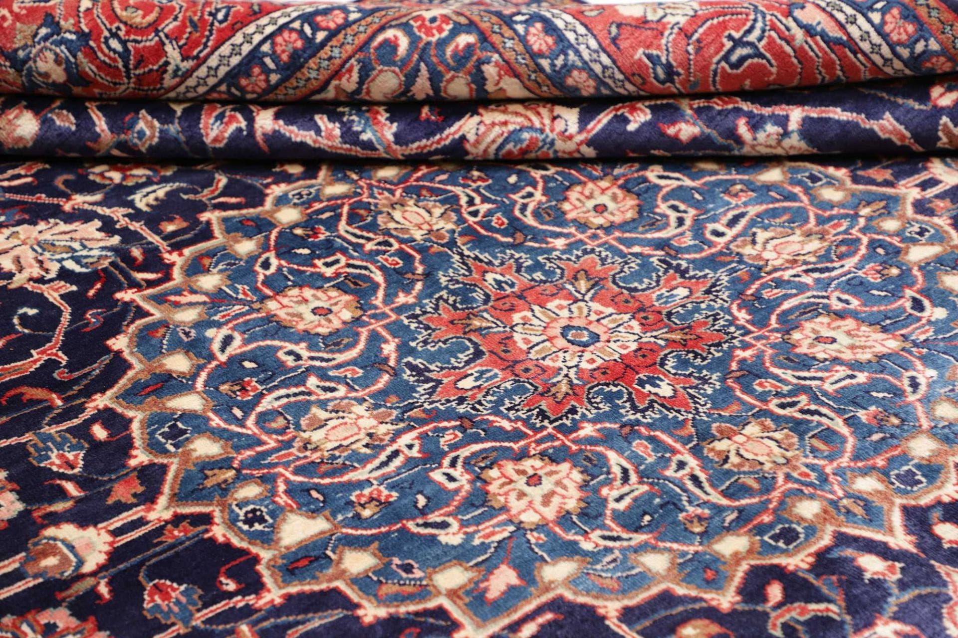 Hand-Knotted Wool Sarouk Farahan Persian Rug, 303 × 395 cm
