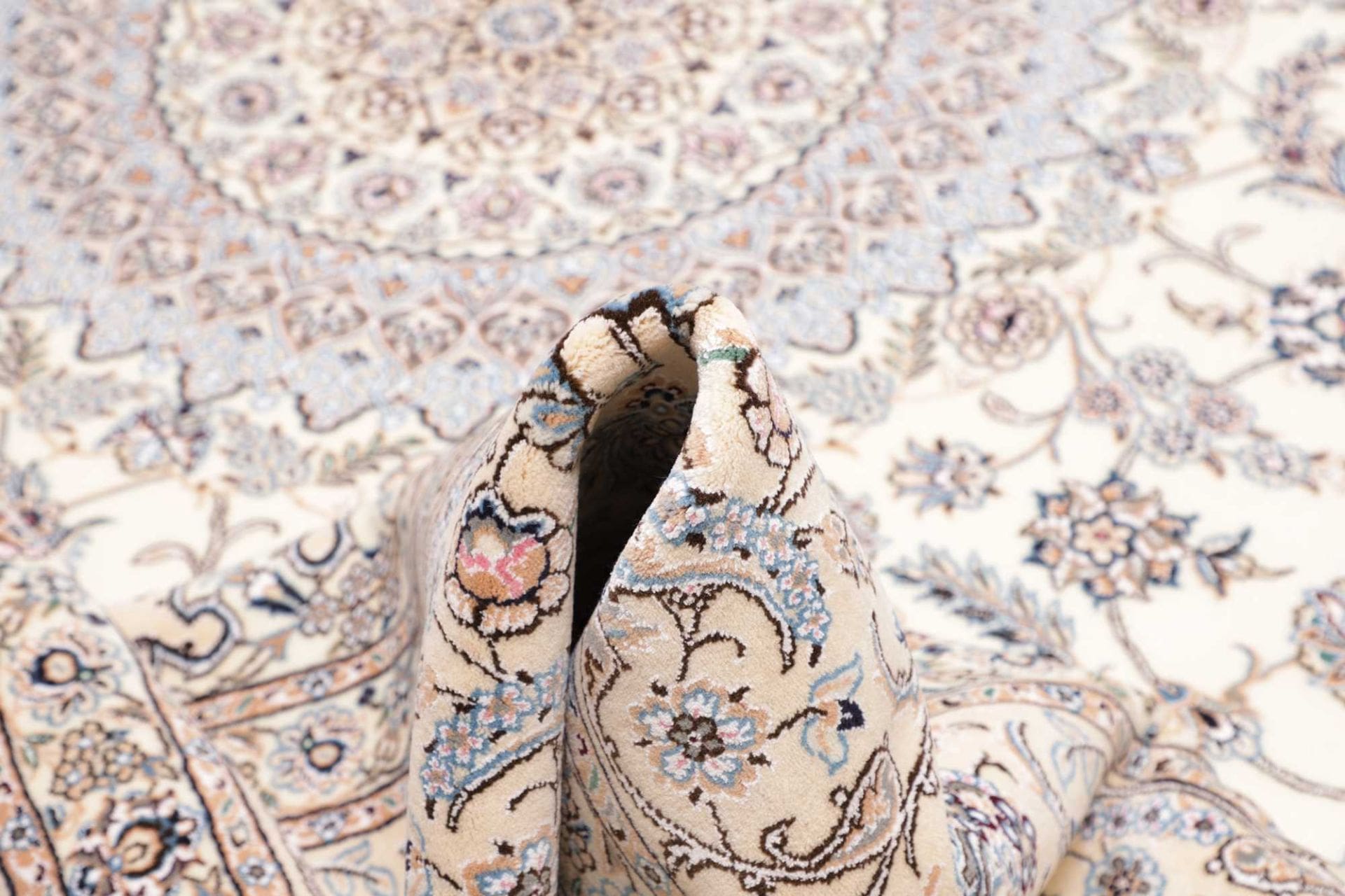 nain-teppich-306-x-423-cm-handgeknupft-florale-muster-perserteppich-8 Nain Persian Rug 306 × 423 cm, Wool, hand-knotted