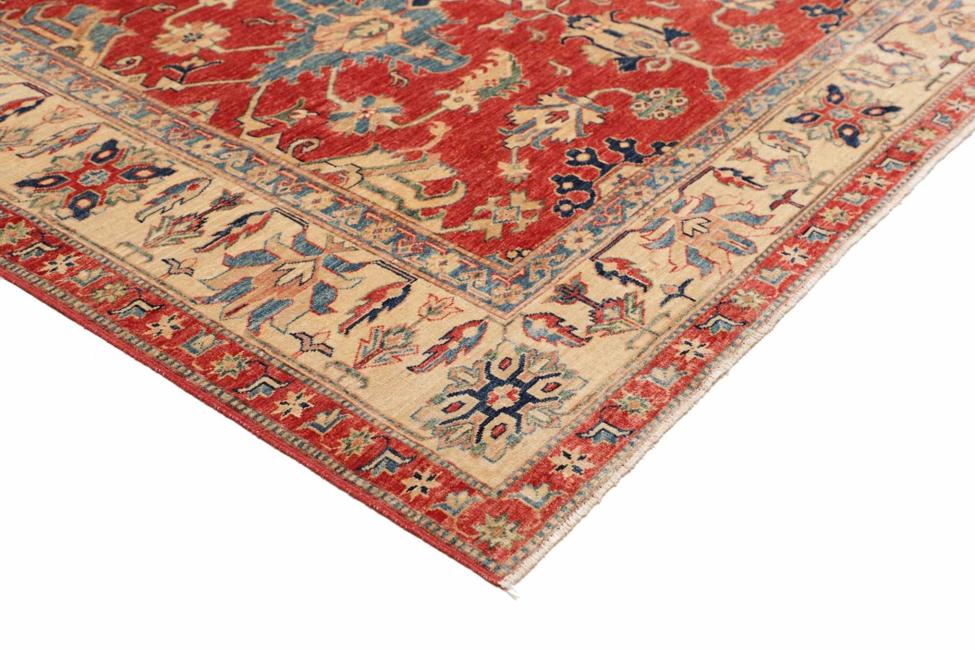 Kazak Pakistani Rug — hand-knotted, 212 × 298 cm, Wool