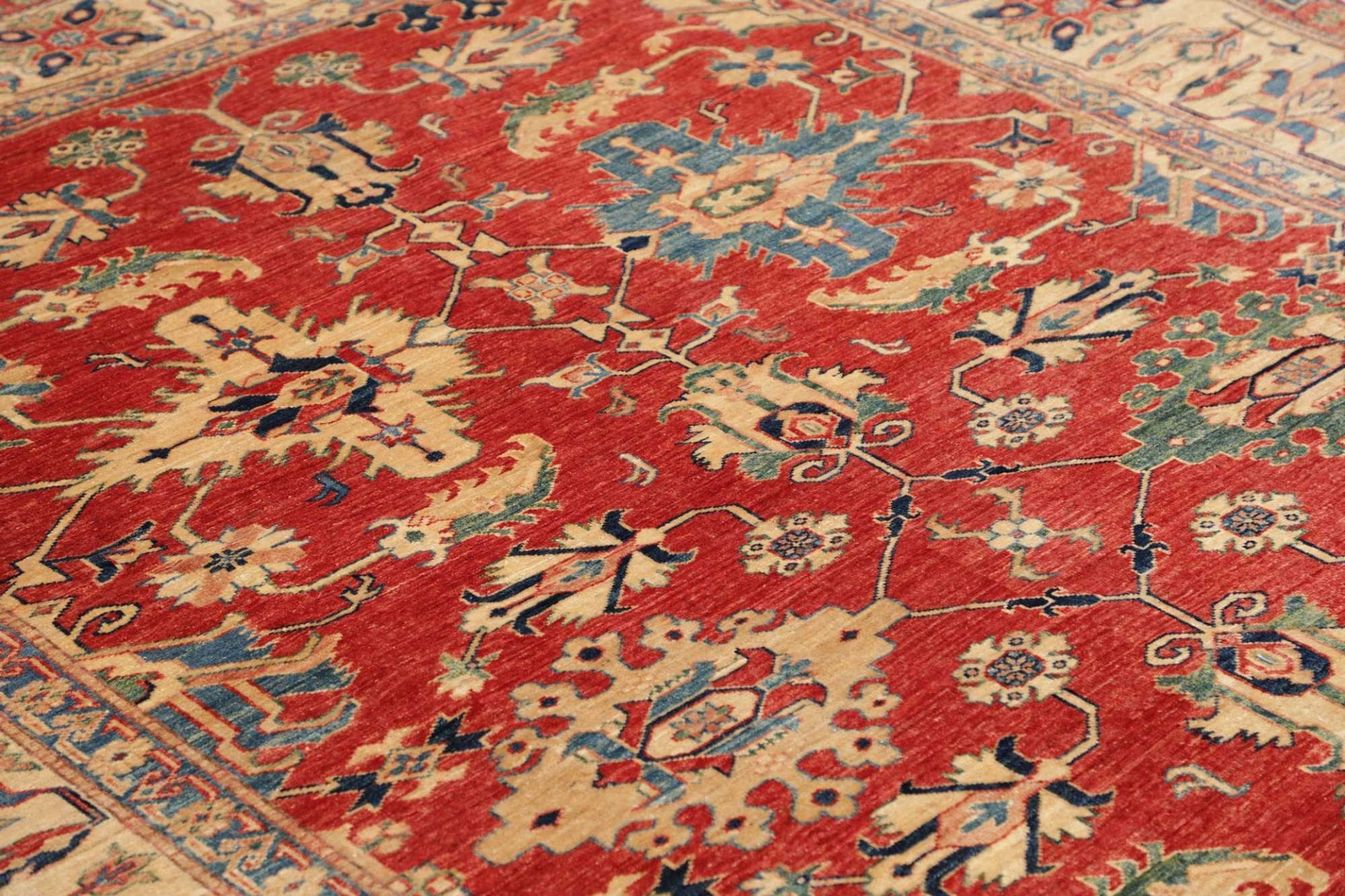 Kazak Pakistani Rug — hand-knotted, 212 × 298 cm, Wool