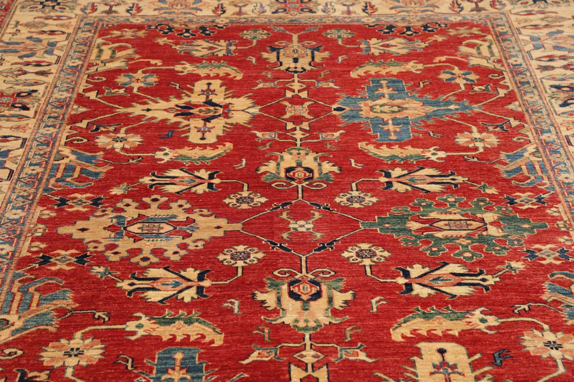 Kazak Pakistani Rug — hand-knotted, 212 × 298 cm, Wool