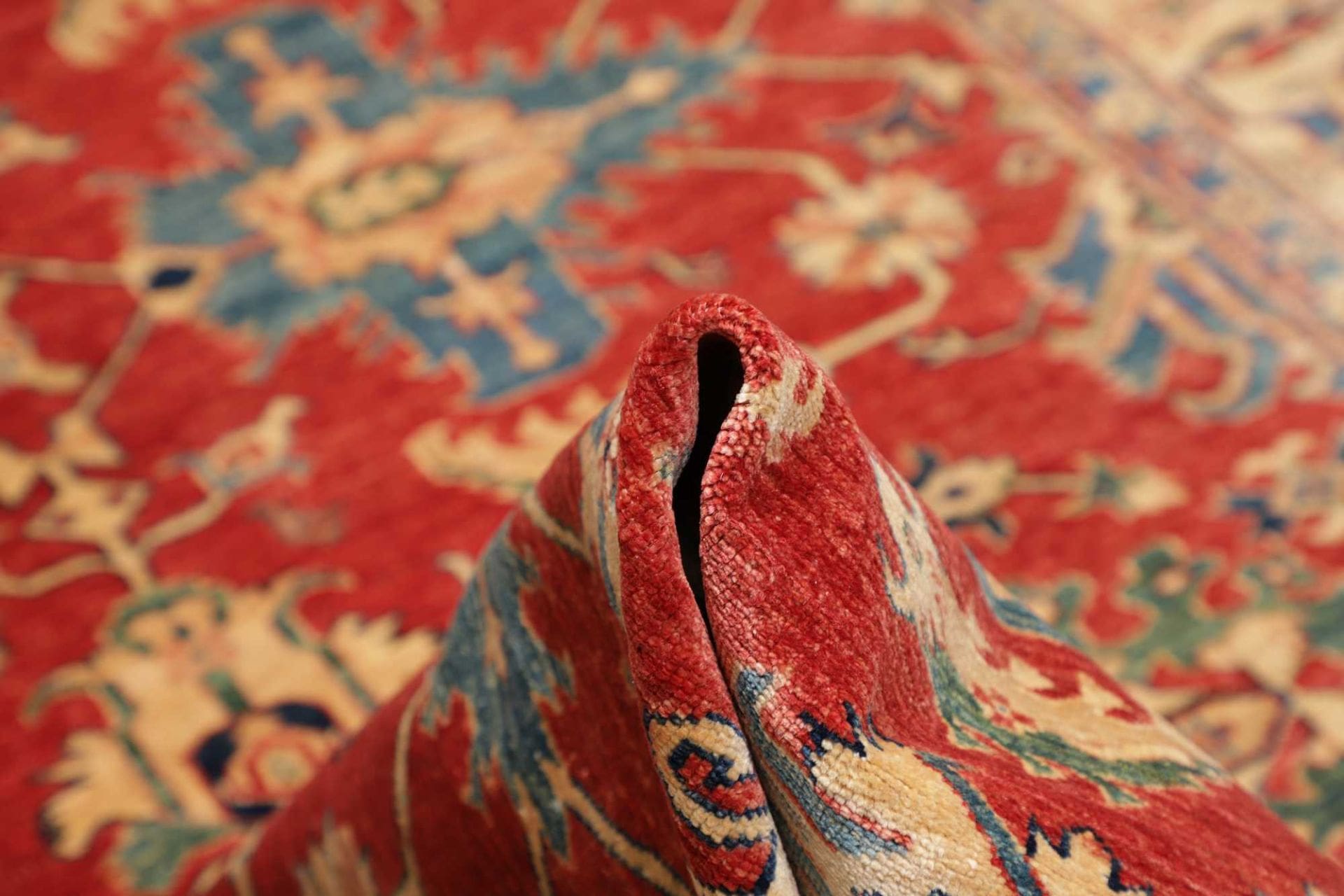 Kazak Pakistani Rug — hand-knotted, 212 × 298 cm, Wool