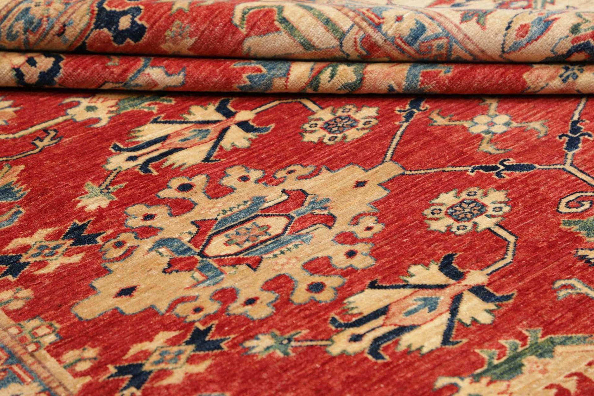 Kazak Pakistani Rug — hand-knotted, 212 × 298 cm, Wool
