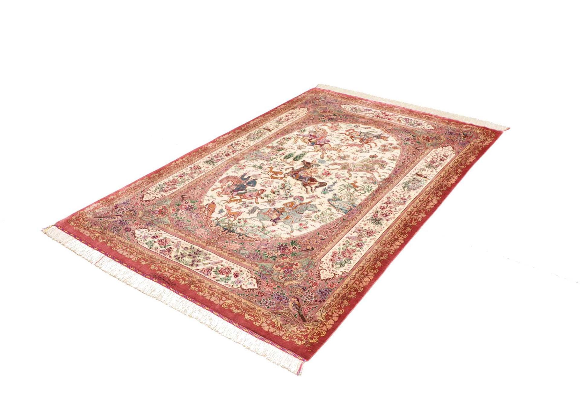 ghom-teppich-135-x-201-cm-feine-seide-handgeknupft-perserteppich-1 Hand-Knotted Silk Qom Persian Rug, 135 × 201 cm