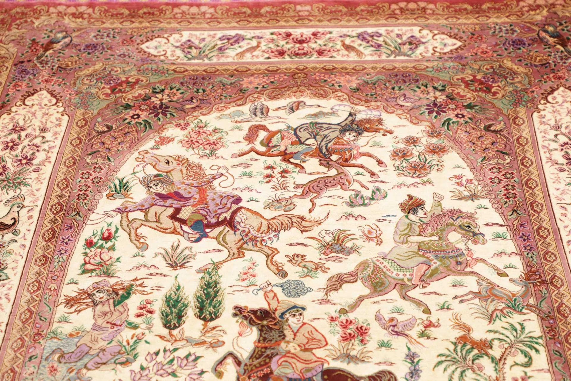 ghom-teppich-135-x-201-cm-feine-seide-handgeknupft-perserteppich-7 Hand-Knotted Silk Qom Persian Rug, 135 × 201 cm