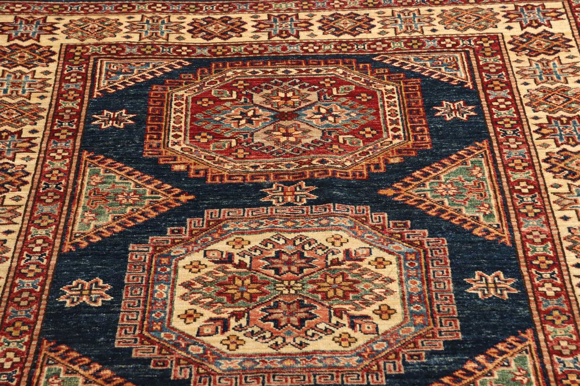 Kazak Pakistani Rug 126 × 181 cm, Wool, hand-knotted