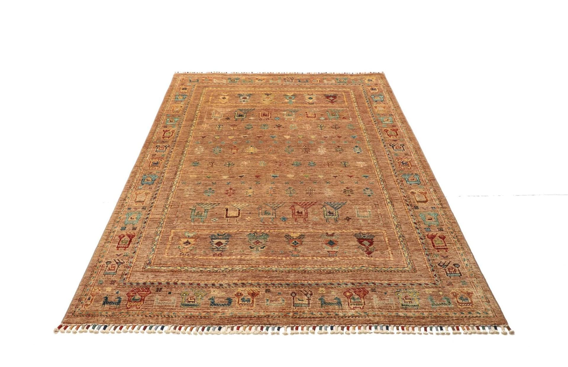 Samarkand Pakistani Rug 149 × 205 cm, Wool, hand-knotted