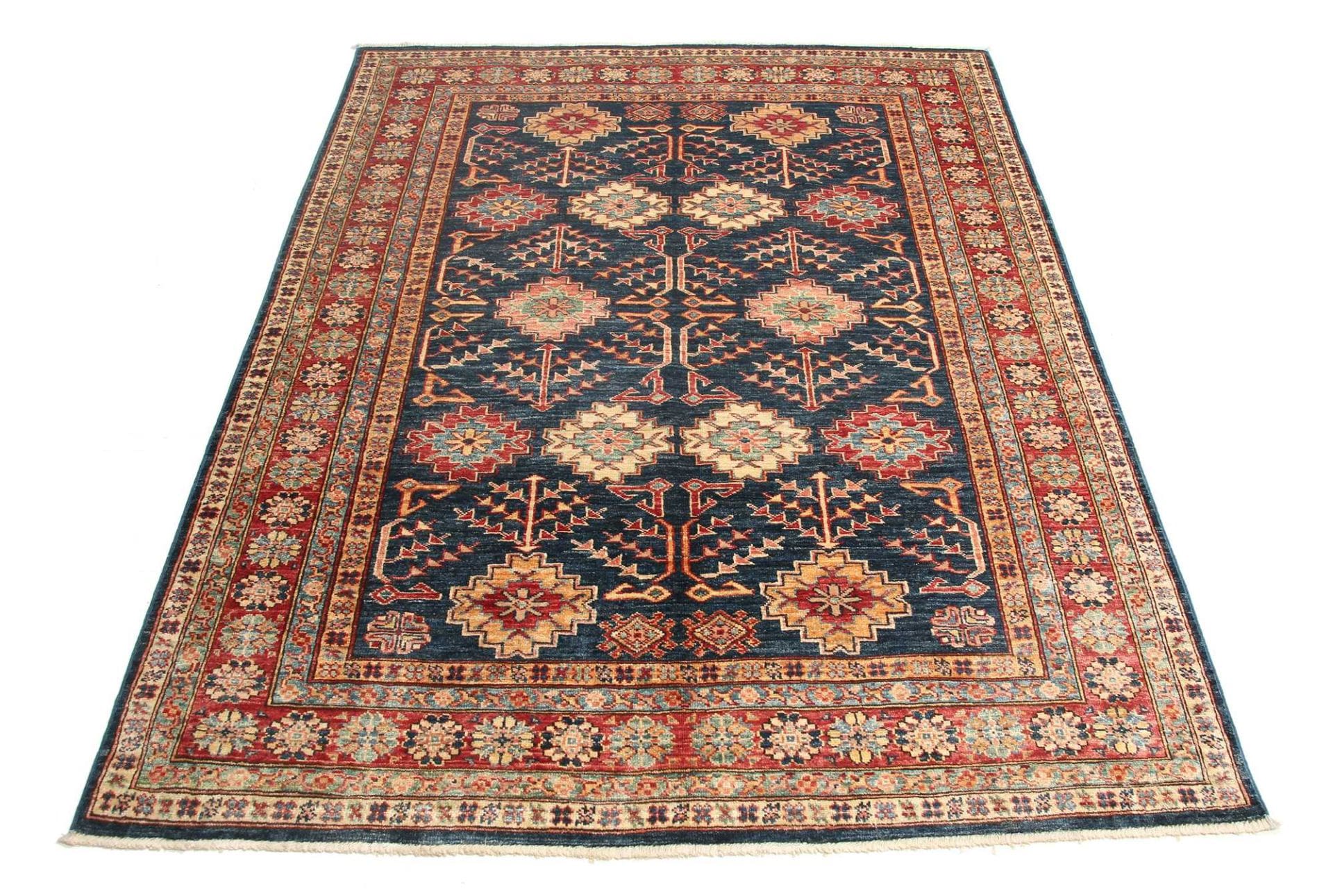 Kazak Pakistani Rug — hand-knotted, 156 × 198 cm, Wool