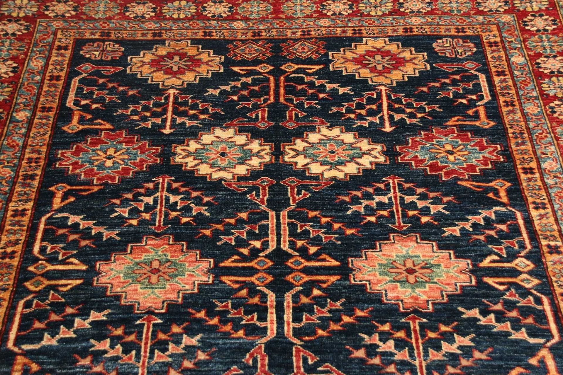 Kazak Pakistani Rug — hand-knotted, 156 × 198 cm, Wool