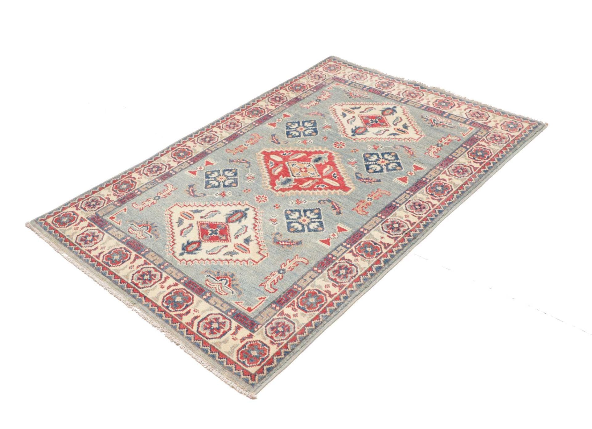 Hand-Knotted Wool Kazak Pakistani Rug, 103 × 149 cm