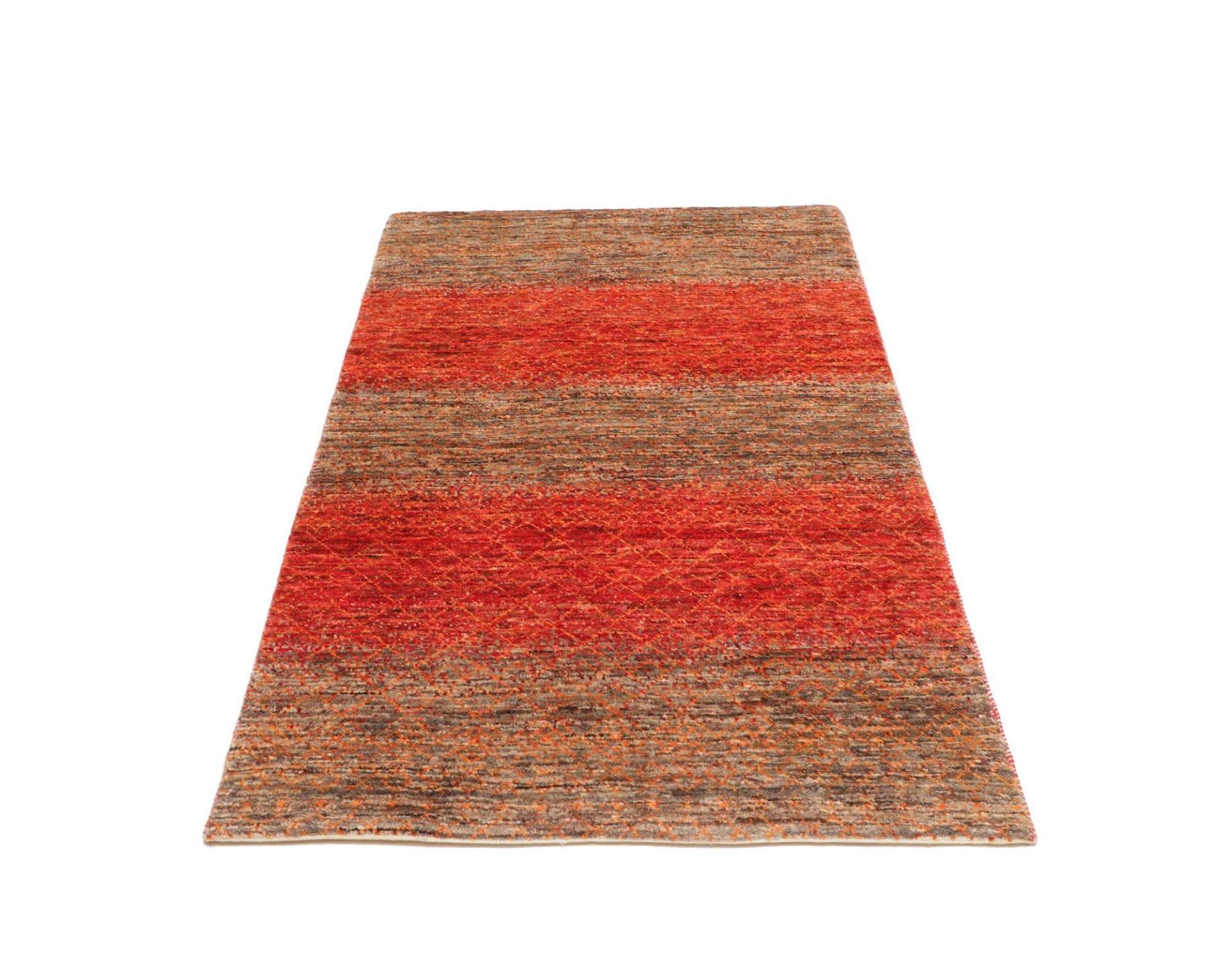 Hand-Knotted Wool Loribaft Pakistani Rug, 95 × 152 cm